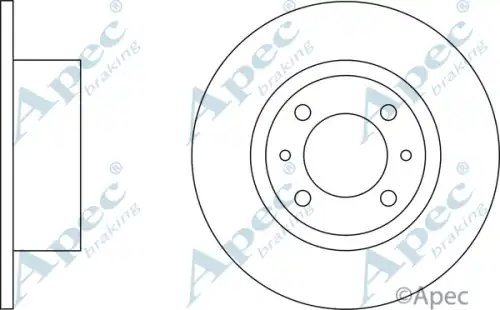 Тормозной диск APEC BRAKING DSK505
