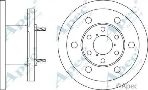 Тормозной диск APEC BRAKING DSK559