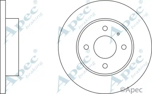 Тормозной диск APEC BRAKING DSK156