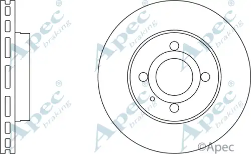 Тормозной диск APEC BRAKING DSK284