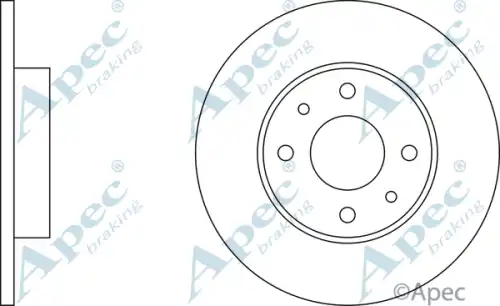 Тормозной диск APEC BRAKING DSK255
