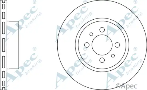 Тормозной диск APEC BRAKING DSK751