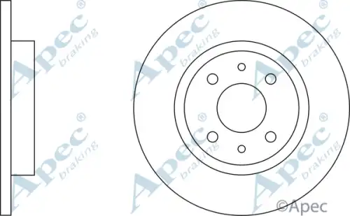 Тормозной диск APEC BRAKING DSK551