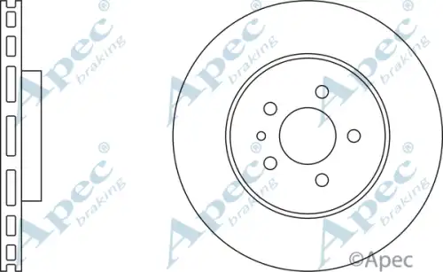 Тормозной диск APEC BRAKING DSK788