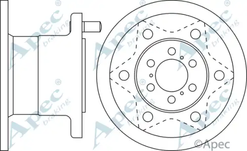 Тормозной диск APEC BRAKING DSK709