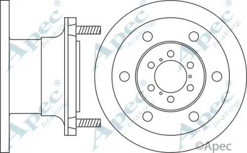 Тормозной диск APEC BRAKING DSK912