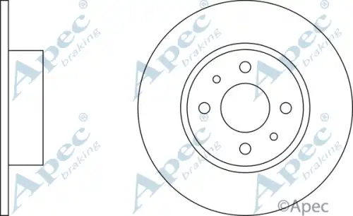Тормозной диск APEC BRAKING DSK637