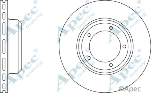 Тормозной диск APEC BRAKING DSK931