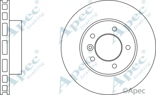 Тормозной диск APEC BRAKING DSK938