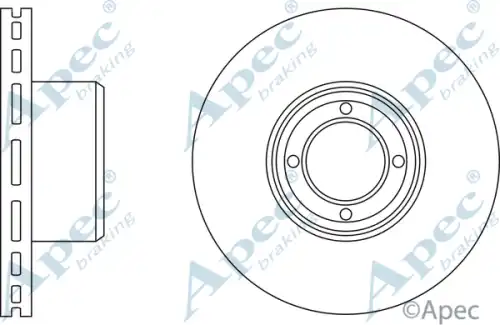 Тормозной диск APEC BRAKING DSK202