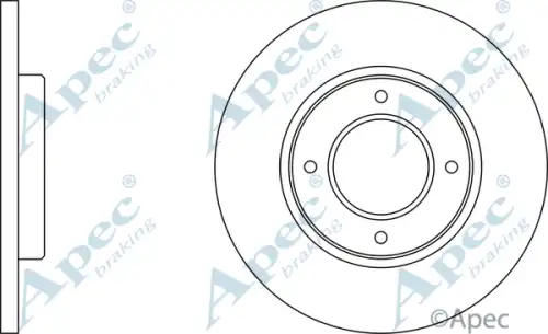 Тормозной диск APEC BRAKING DSK263