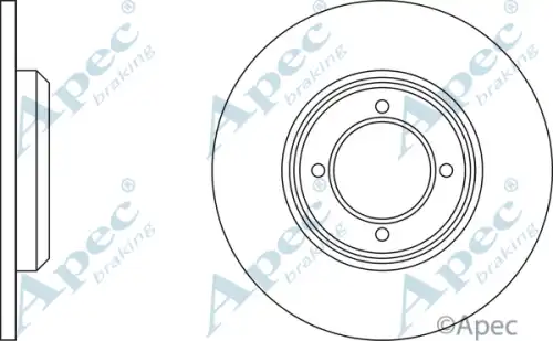 Тормозной диск APEC BRAKING DSK185