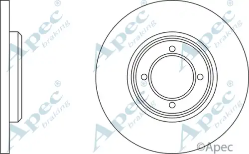 Тормозной диск APEC BRAKING DSK152