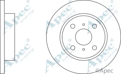 Тормозной диск APEC BRAKING DSK118