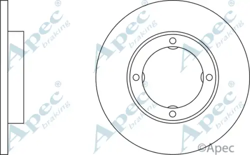 Тормозной диск APEC BRAKING DSK111