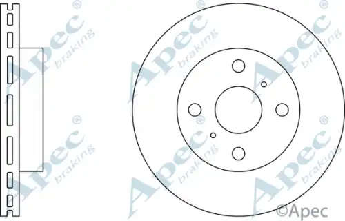 Тормозной диск APEC BRAKING DSK144