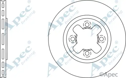 Тормозной диск APEC BRAKING DSK294