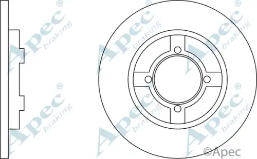 Тормозной диск APEC BRAKING DSK108