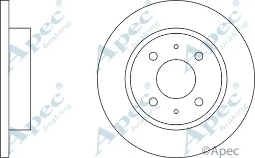 Тормозной диск APEC BRAKING DSK198