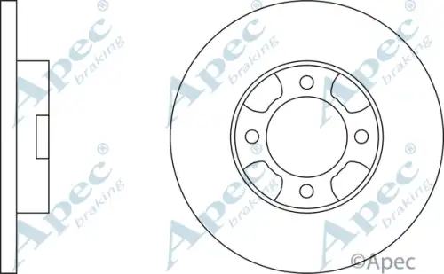 Тормозной диск APEC BRAKING DSK203