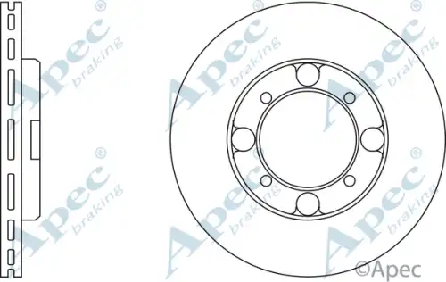 Тормозной диск APEC BRAKING DSK172