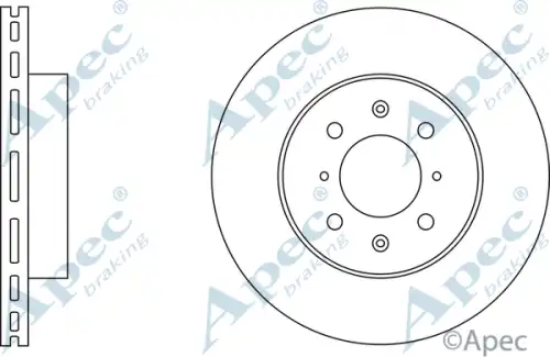 Тормозной диск APEC BRAKING DSK585