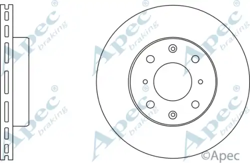 Тормозной диск APEC BRAKING DSK190