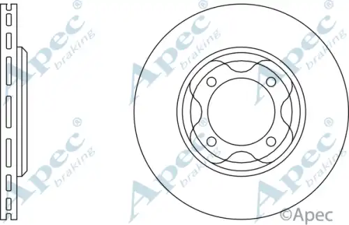 Тормозной диск APEC BRAKING DSK140