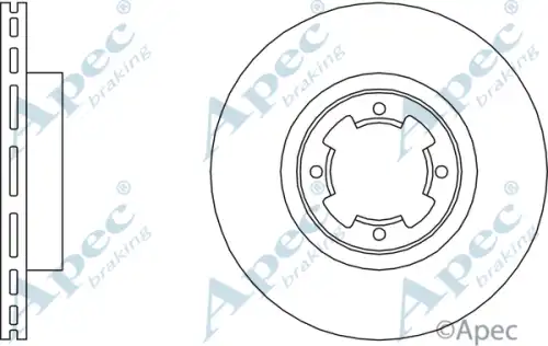 Тормозной диск APEC BRAKING DSK209