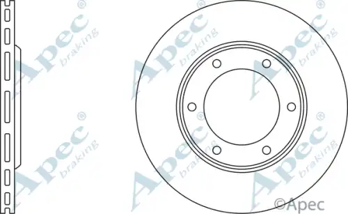 Тормозной диск APEC BRAKING DSK963