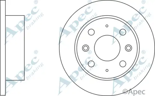 Тормозной диск APEC BRAKING DSK148