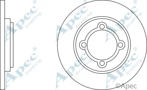 Тормозной диск APEC BRAKING DSK115