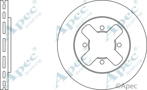 Тормозной диск APEC BRAKING DSK242