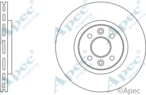 Тормозной диск APEC BRAKING DSK563