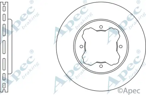 Тормозной диск APEC BRAKING DSK602