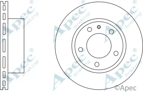 Тормозной диск APEC BRAKING DSK527