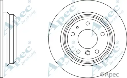 Тормозной диск APEC BRAKING DSK901