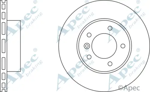 Тормозной диск APEC BRAKING DSK935