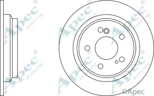Тормозной диск APEC BRAKING DSK605