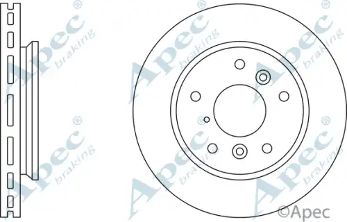 Тормозной диск APEC BRAKING DSK533