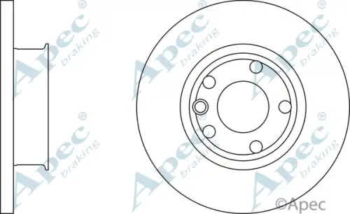 Тормозной диск APEC BRAKING DSK722