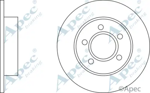 Тормозной диск APEC BRAKING DSK223