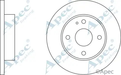 Тормозной диск APEC BRAKING DSK173