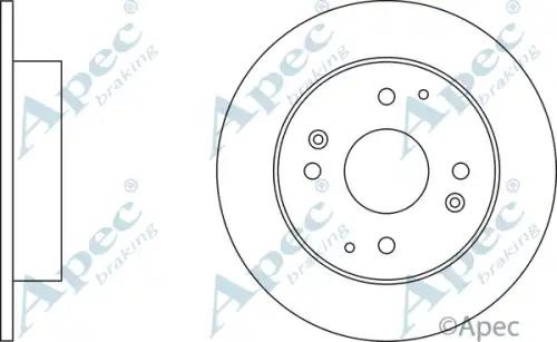 Тормозной диск APEC BRAKING DSK922