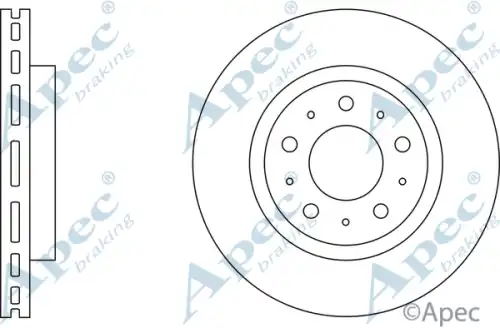 Тормозной диск APEC BRAKING DSK530