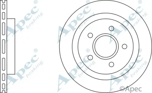 Тормозной диск APEC BRAKING DSK676