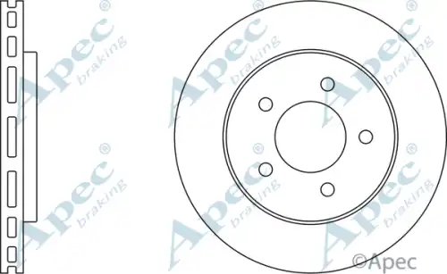 Тормозной диск APEC BRAKING DSK796