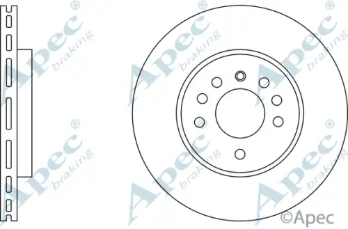 Тормозной диск APEC BRAKING DSK578