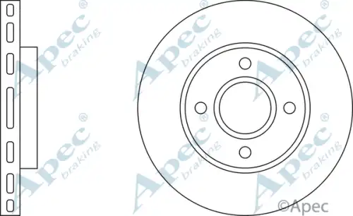 Тормозной диск APEC BRAKING DSK634