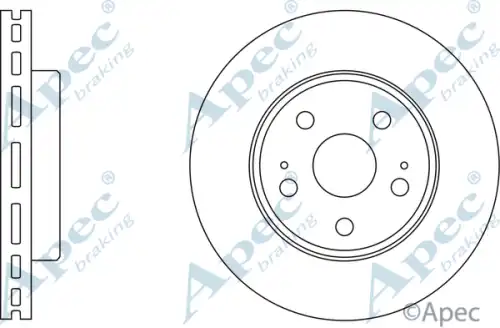 Тормозной диск APEC BRAKING DSK516